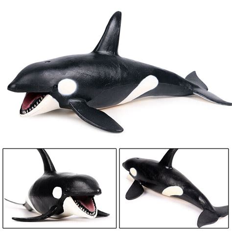 Killer Whale Grampus Orcinus Orca Figure Animal Model Collector Toy