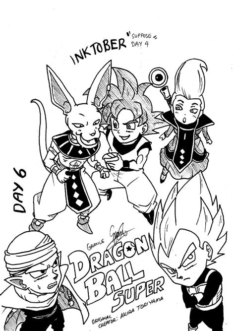 Inktober 4 Chibi Dragon Ball Super By Graxileartcafe On Deviantart