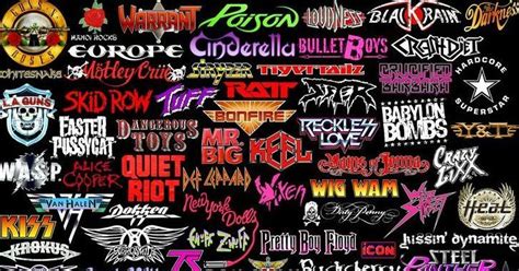 Can You Name These 80s Hair Metal Bands Metal Band Logos Band
