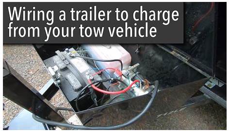 Wiring a trailer to charge off the tow vehicle - YouTube