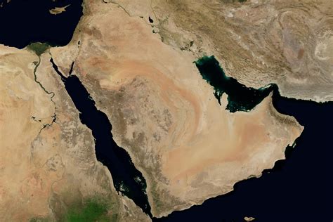 Arabian Peninsula Oases Map