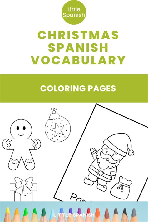 Spanish Christmas Vocabulary Activities For Preschoolers Little Spanish