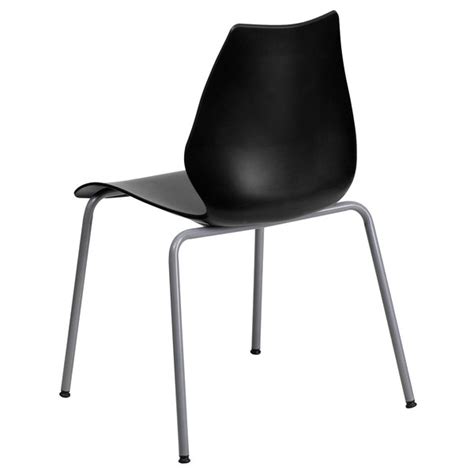 Flash Furniture Rut 288 Bk Gg Hercules Black Stack Chair With Lumbar