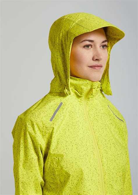 Basil Skane Hivis Regenjacke Damen Neongelb Basil