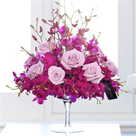 Pictures Of Purple Rose Flower Arrangements Luxury Purple Orchid And
