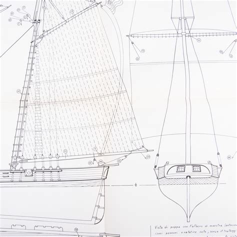 Amati Model American Schooner 1830 Plan Construction Plans