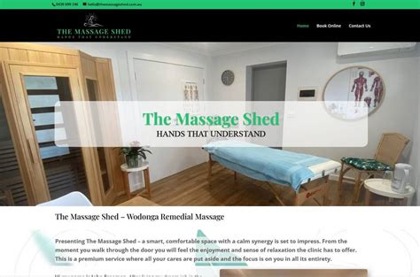 The Massage Shed Stones Throw It Website Design Development Albury Wodonga
