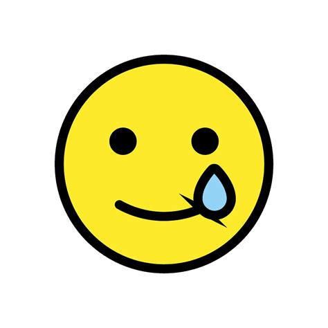 Smiling Face With Tear Emoji Clipart Free Download Transparent Png