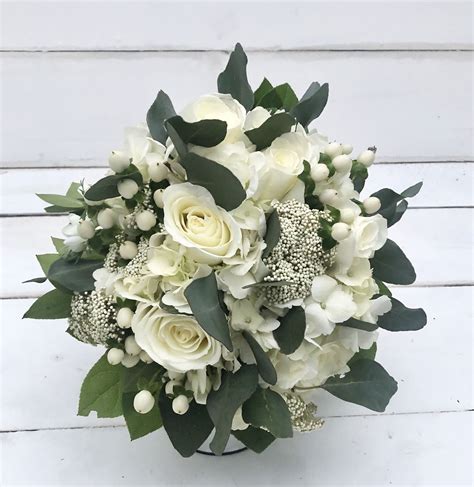 All White Prom Bouquet Prom Bouquet Flower Delivery Anniversary Flowers