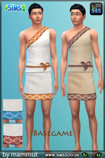 Blackys Sims 4 Zoo Outfit Early Civ 3 By Mammut • Sims 4 Downloads