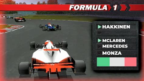 Formula 1 1995 Ps1 Gameplay Monza Mika Hakkinen Hard Youtube