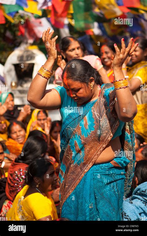 Indian Woman Dancing Special Day Hi Res Stock Photography And Images