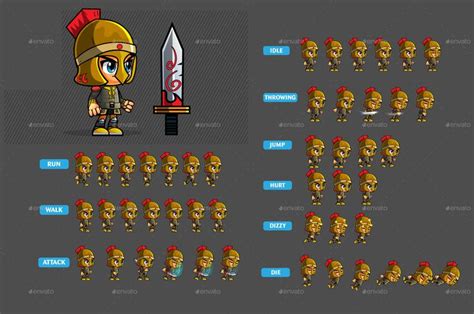 Knight 2d Game Character Sprites 297 Game Character Sprite Character