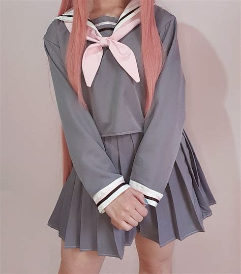 Gray Seifuku Japanese School Uniform Plus Size Etsy
