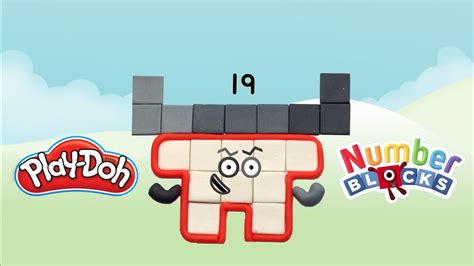 Making Numberblocks 19 With Play Doh How To Make Numberblocks With Play