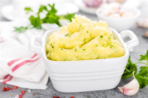 Low Sodium Roasted Garlic Mashed Potatoes No Added Salt