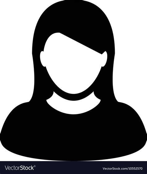 User Icon Woman Profile Human Avatar Vector Image