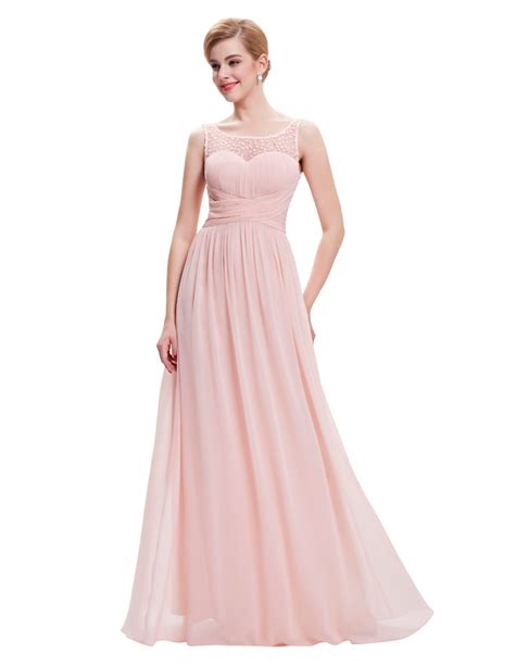 Cheap Long Pale Pink Bridesmaid Dresses Budget Bridesmaid Uk Shopping