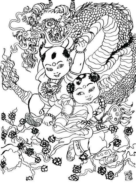 Chinese Girl Coloring Pages at GetDrawings | Free download