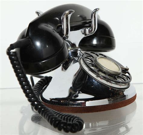 1930s Nickel Plate Rotary Telephone With Porcelain Dial For Sale At 1stdibs
