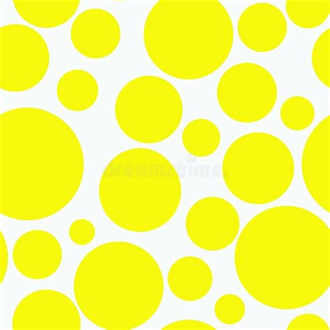 Yellow Circles On White Background Stock Illustration Illustration Of