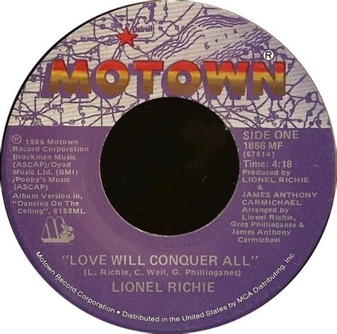 Lionel Richie Love Will Conquer All Vinyl Records Lp Cd On Cdandlp