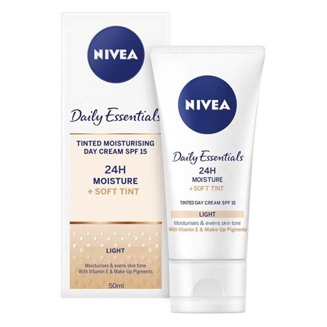 NIVEA Daily Essentials 50ml Tinted Moisturising Day Cream - Light for