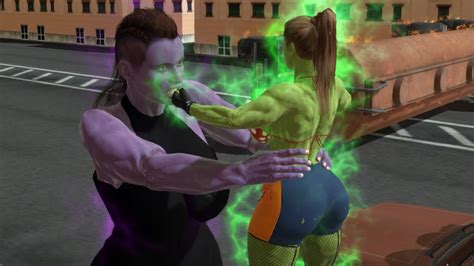 She Hulk Transformation 9 She Hulk Vs She Thanos Youtube