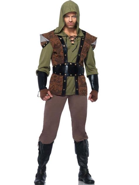 Medieval Rogue Thief Costume Mens Medieval Robin Hood Costume