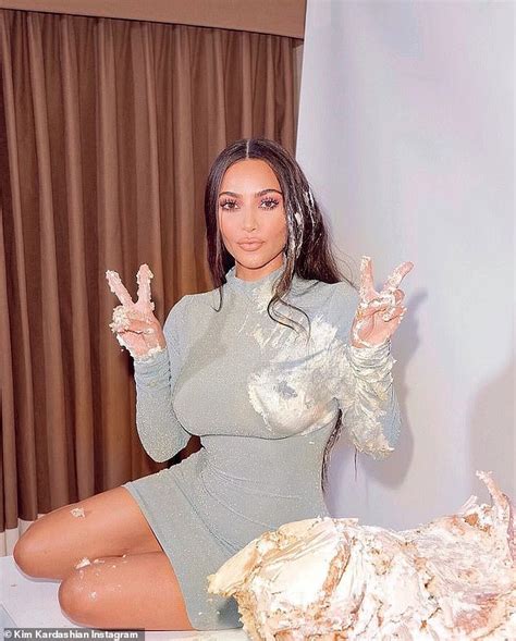 Kim Kardashian Is Covered In Frosting For Playful Cake Smash Photo Amid