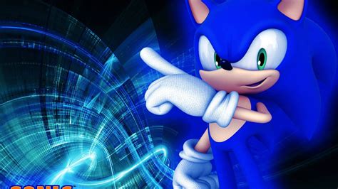 Sonic The Hedgehog In Blue Swirl Background Hd Sonic Wallpapers Hd