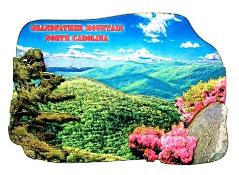 Grandfather Mountain North Carolina Artwood Fridge Magnet