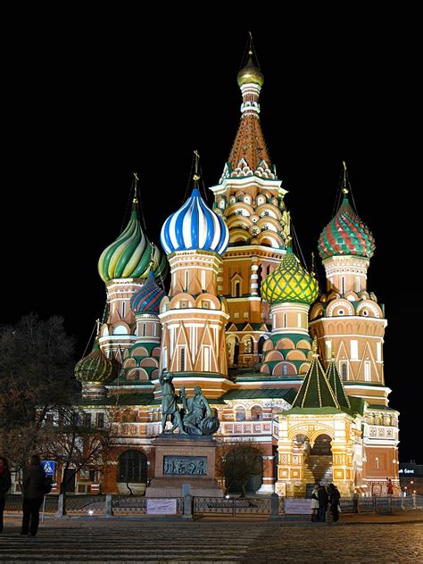 World Visits St Basils Cathedral Church In Russia Moscow