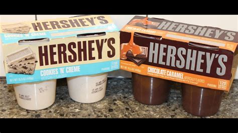 2/3 cup hershey's cocoa 3 cups sugar 1/8 teas. Hershey's Pudding: Cookies 'N' Crème and Chocolate Caramel ...