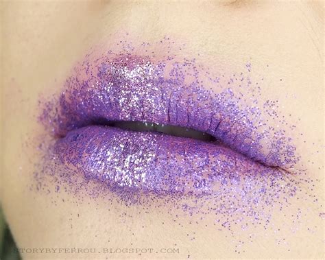 Purple Glitter Lip Art Tutorial Glam Express