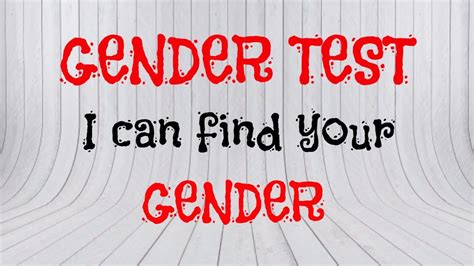 🤔🤔🤔 100 accurate gender test youtube