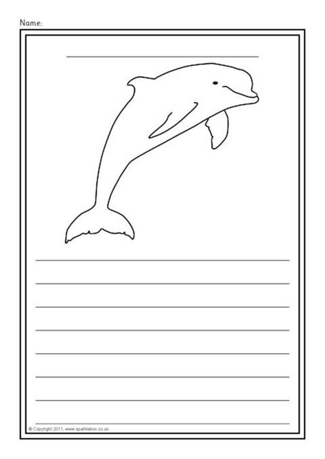 Sea Life Colour and Write Worksheets (SB5001) - SparkleBox | Ocean