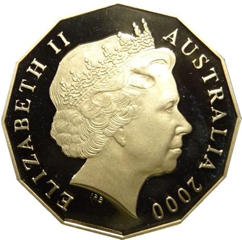 50 Cents Elizabeth Ii Millennium Colourised Australia Numista