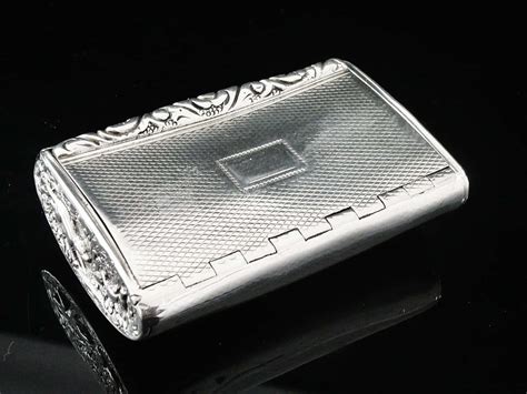 Antique Silver Mounted Cowrie Shell Snuff Box, c.1800 ...