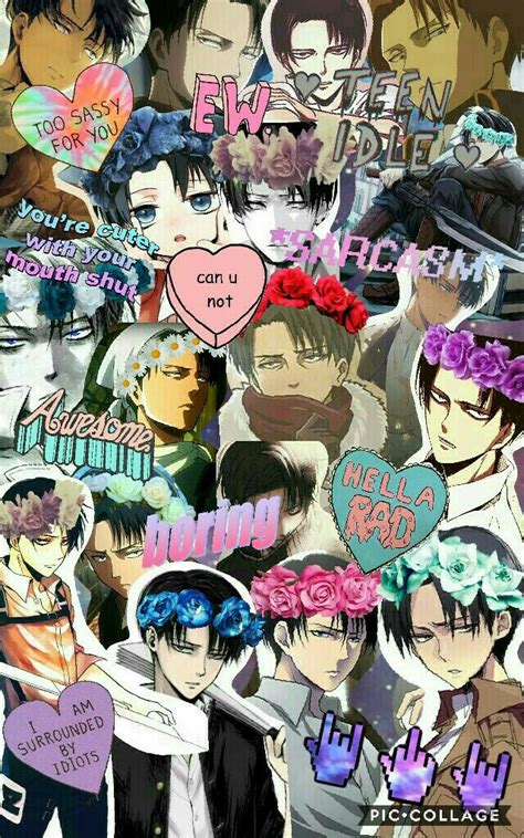 Right click and select the option set as desktop background or save image as. Levi Ackerman Collage | Anime wallpaper, Cute anime ...