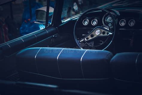 Interior Of Classic Vintage Car Stock Photo Image Of Modern Classic