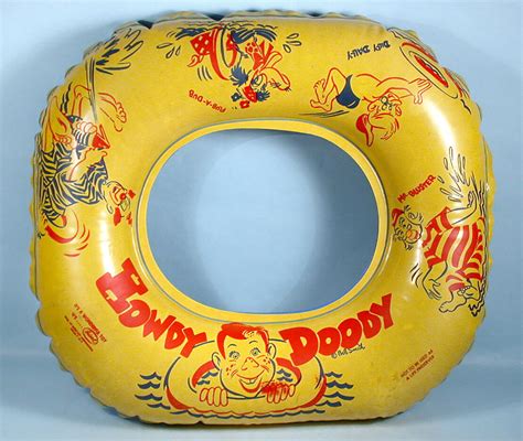 1950s Howdy Doody Character Swim Ring Inflatable Pool Water Tv Toy Ideal Corp Ebay