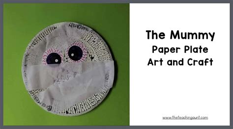Mummy Paper Plate Art And Craft The Teaching Aunt