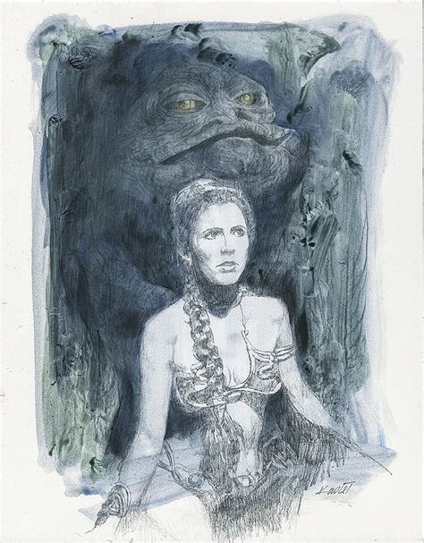 Sold Price Carrie Fisher Princess Leia And Jabba The Hutt Concept