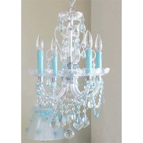 Explore Photos Of Turquoise Crystal Chandelier Lights Showing Of