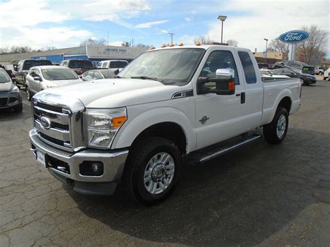 2011 Ford F250 Super Duty Xlt 4x4 194651 Miles White Extended Cab 67l