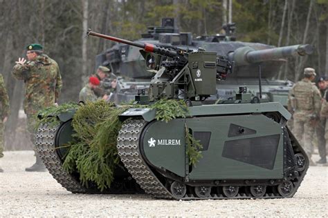 Estonia Unveils Unmanned Ground Vehicle With 127mm Rws During Military