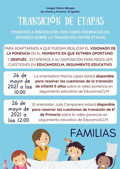 Video Ponencias De Transición Infantil Primaria Y Primaria Secundaria