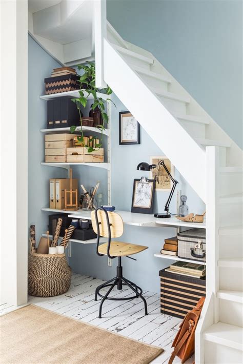 Your home office space doesn't have to be anything fancy, or even its own room. 15 Space-Saving Under Stairs Home Offices You Need To See