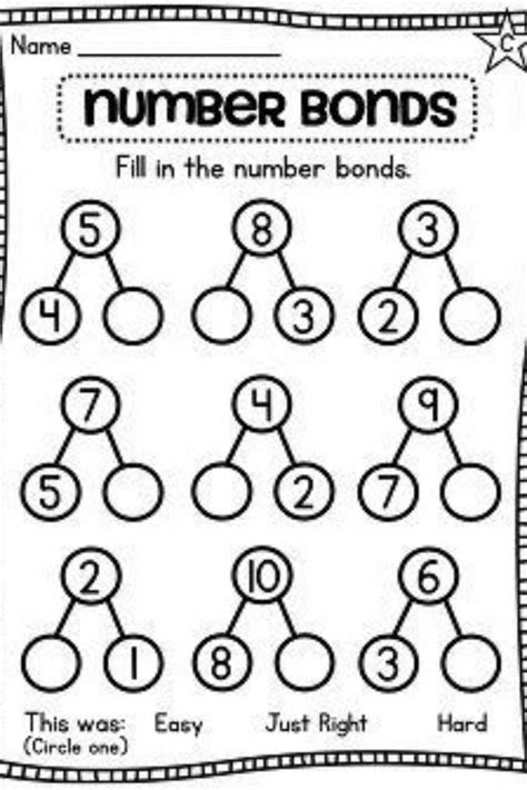 Number Bond Worksheets First Grade Math 1st Grade Math Worksheets Math Worksheets
